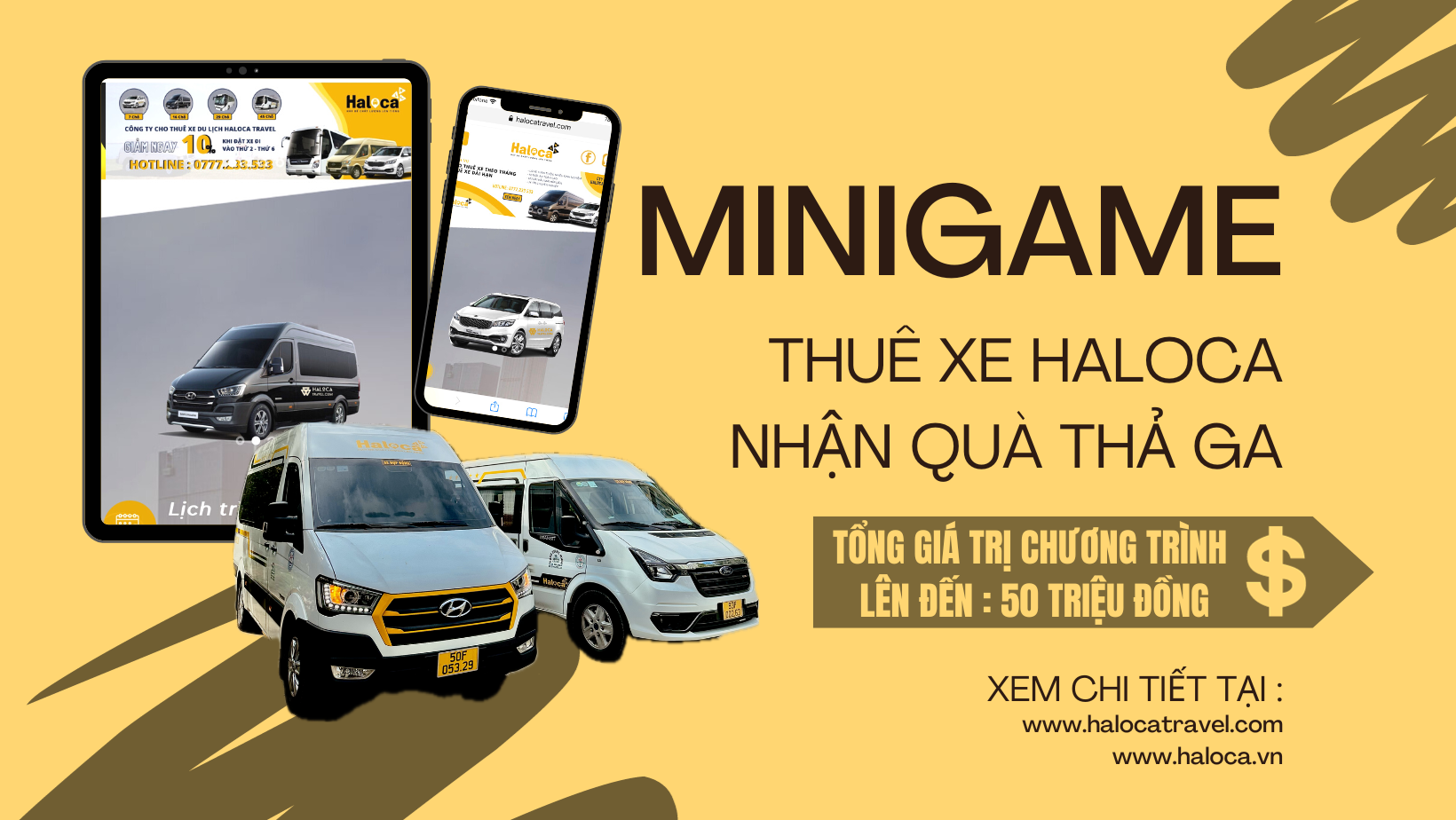 Minigame Thue Xe Haloca Nhan Qua Tha Ga 2023