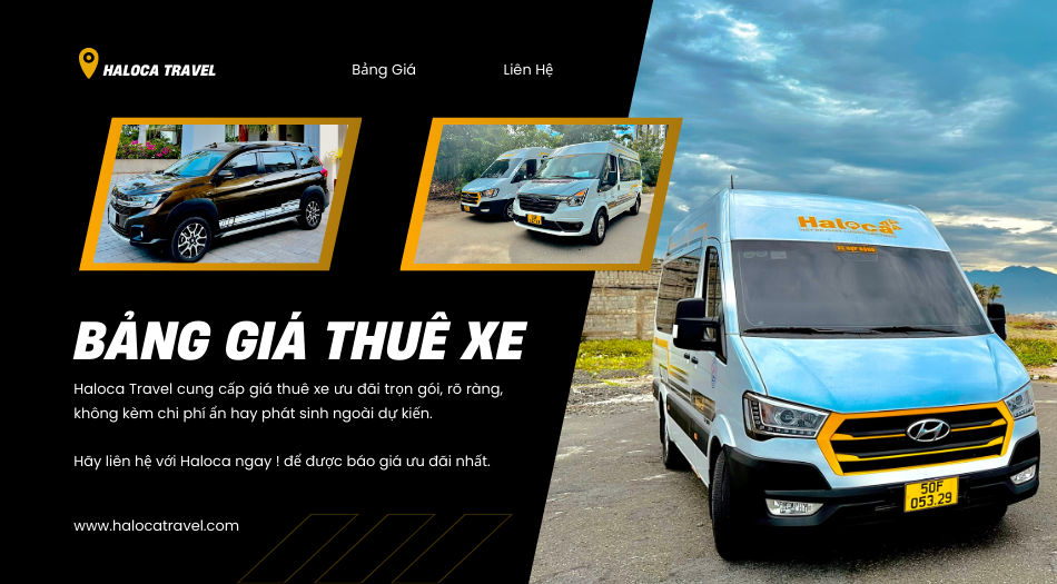 Bang Gia Dich Vu Thue Xe Haloca Travel